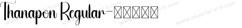 Thanapon Regular字体转换